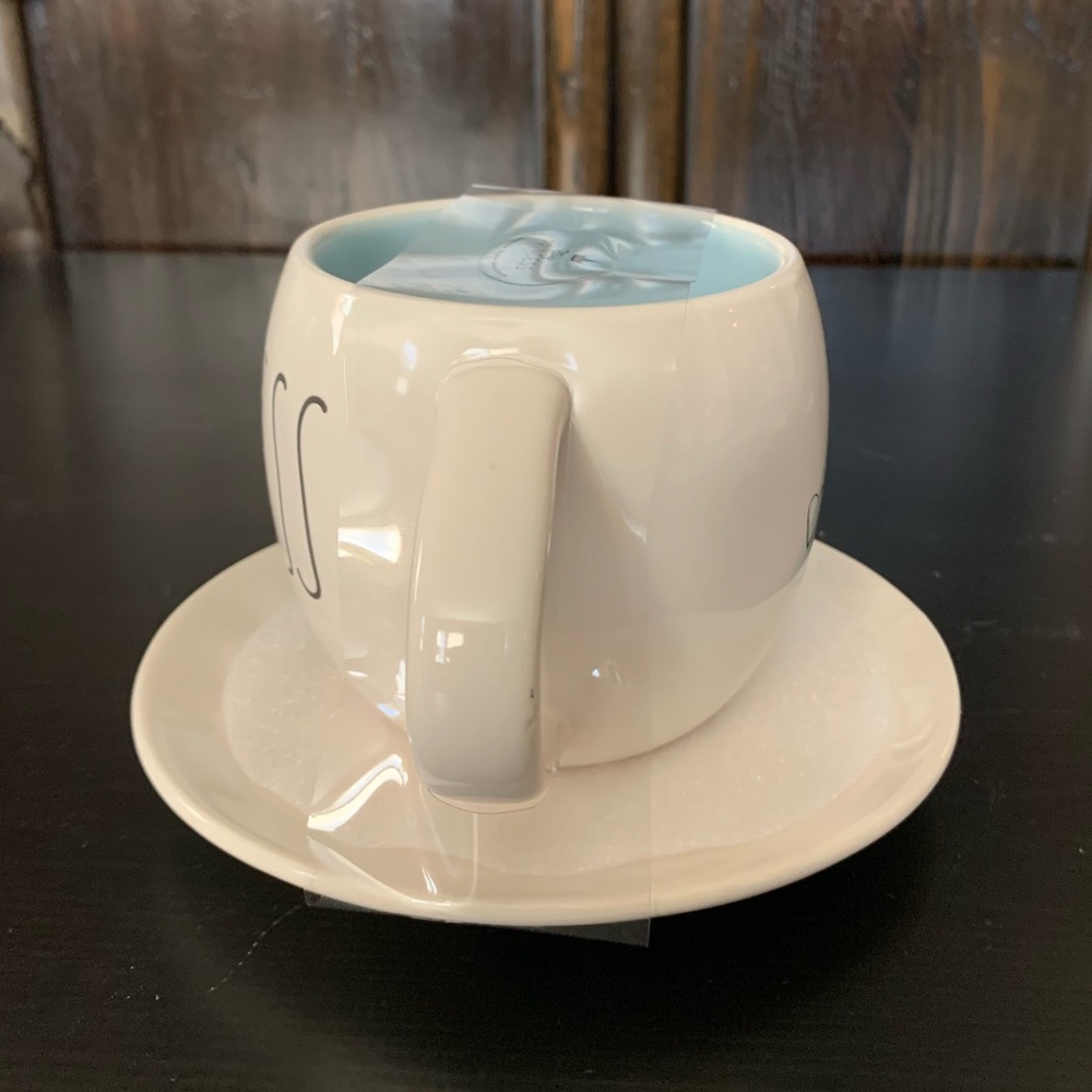 Rae Dunn PRINCESS Cinderella Glass Slipper Disney Collection Mug & Saucer Set - Picture 5 of 8
